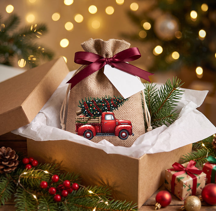 VaraLiving™ Sac Cadeau de Noël à Cordon Éco-Responsable
