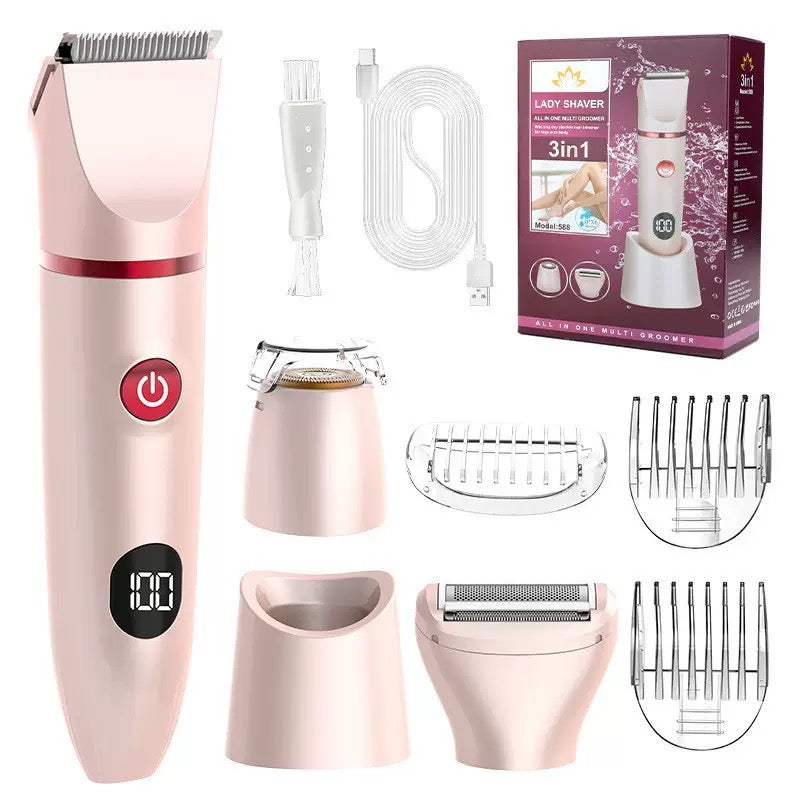 Tondeuse Corps Électrique 3-en-1 – Rasage Doux & Efficace