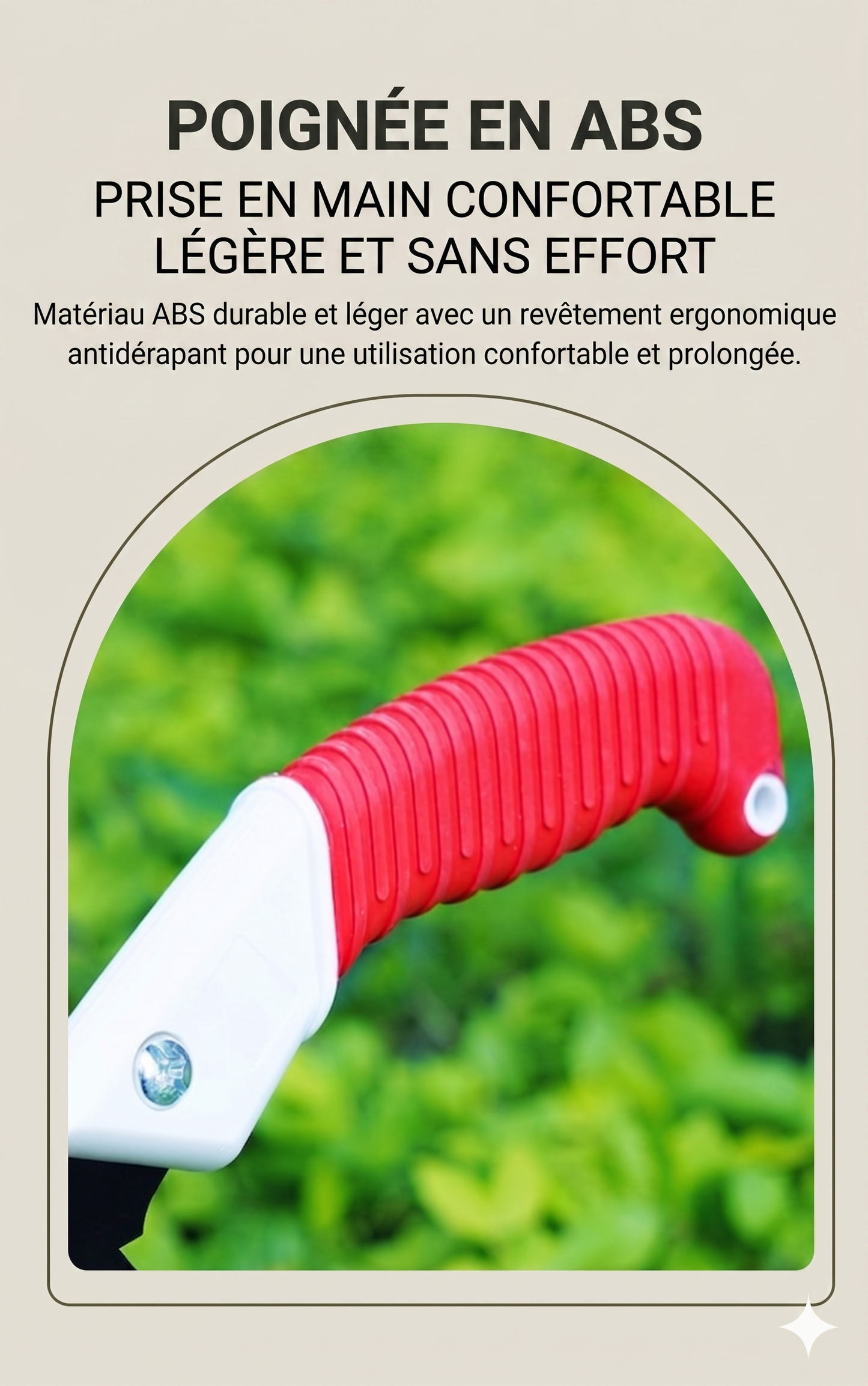 Scie d'Élagage Manuelle – Tranchante & Ergonomique