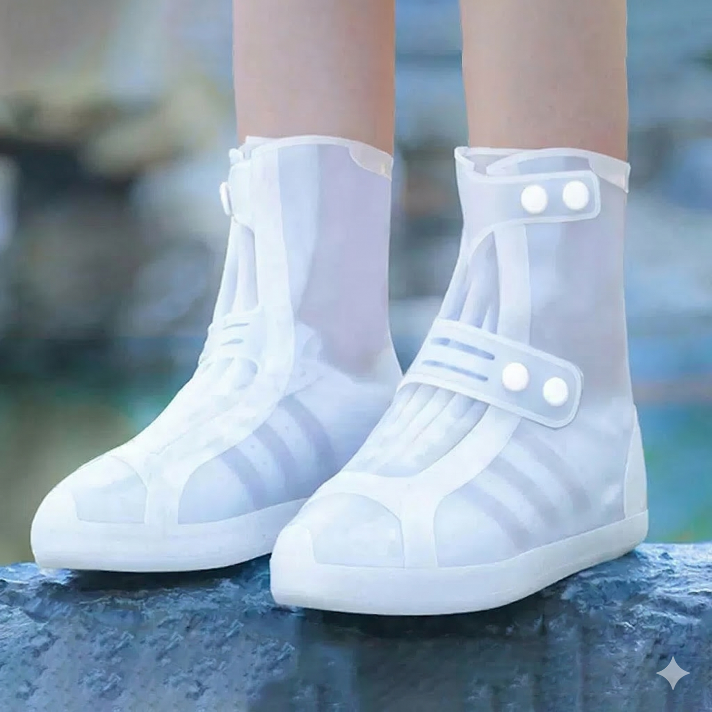 Couvre-chaussures Imperméables en Silicone – Antidérapants et Ultra-Résistants pour la Pluie