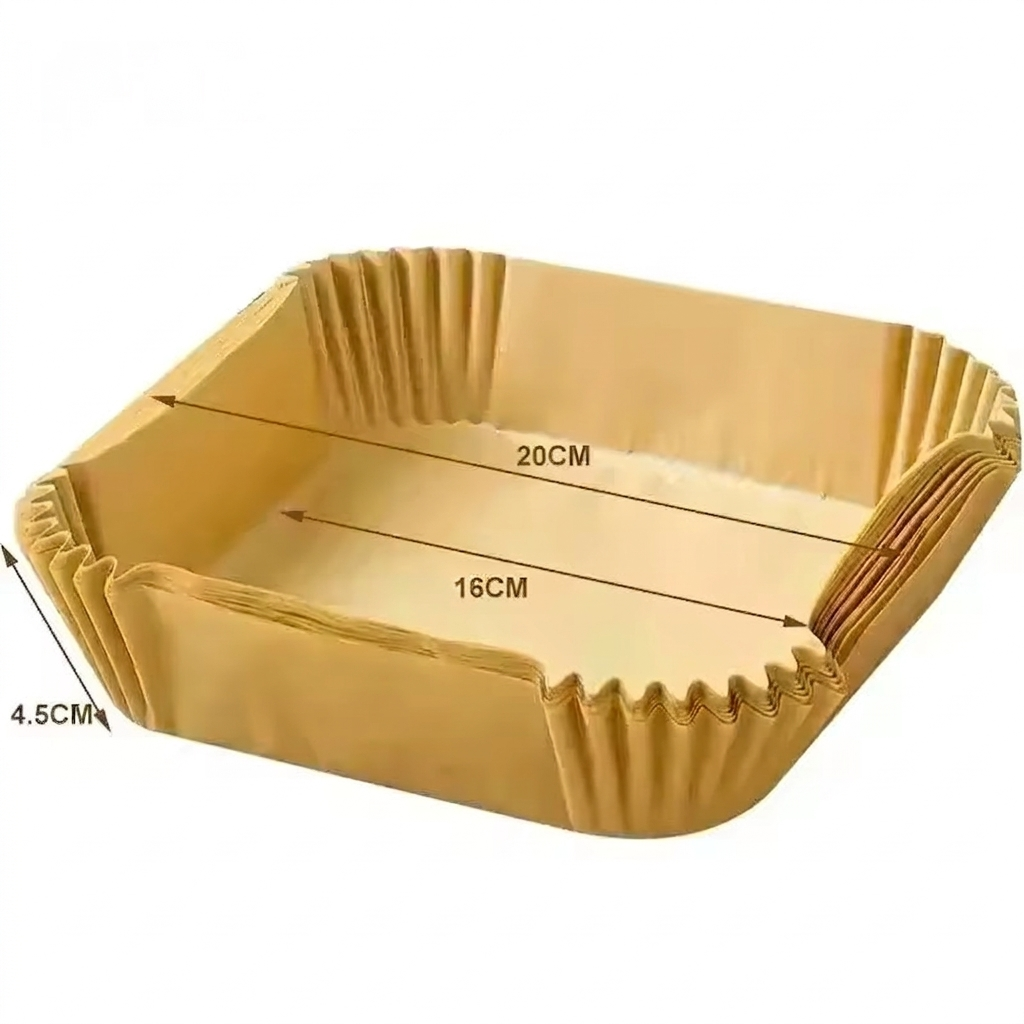 Pack de 100 Moules en Papier pour Airfryer