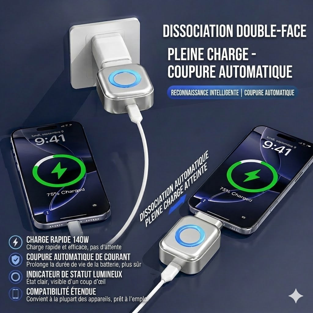 Chargeur Intelligent avec Arrêt Automatique