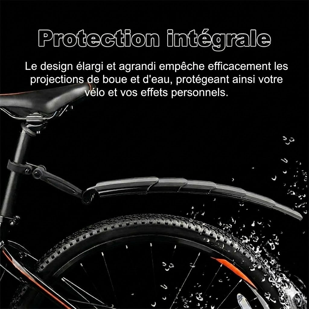 Set de Garde-boue Télescopiques pour Vélo