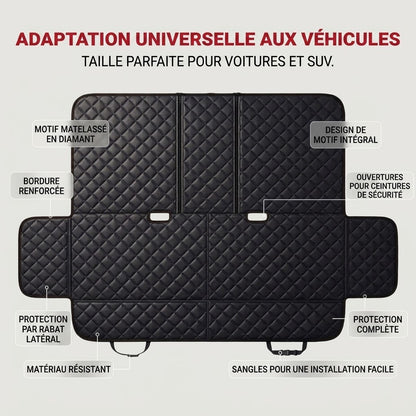 Siège de voiture pliable pour chien NovaPulse™ | Siège auto étanche et sécurisé pour chiens
