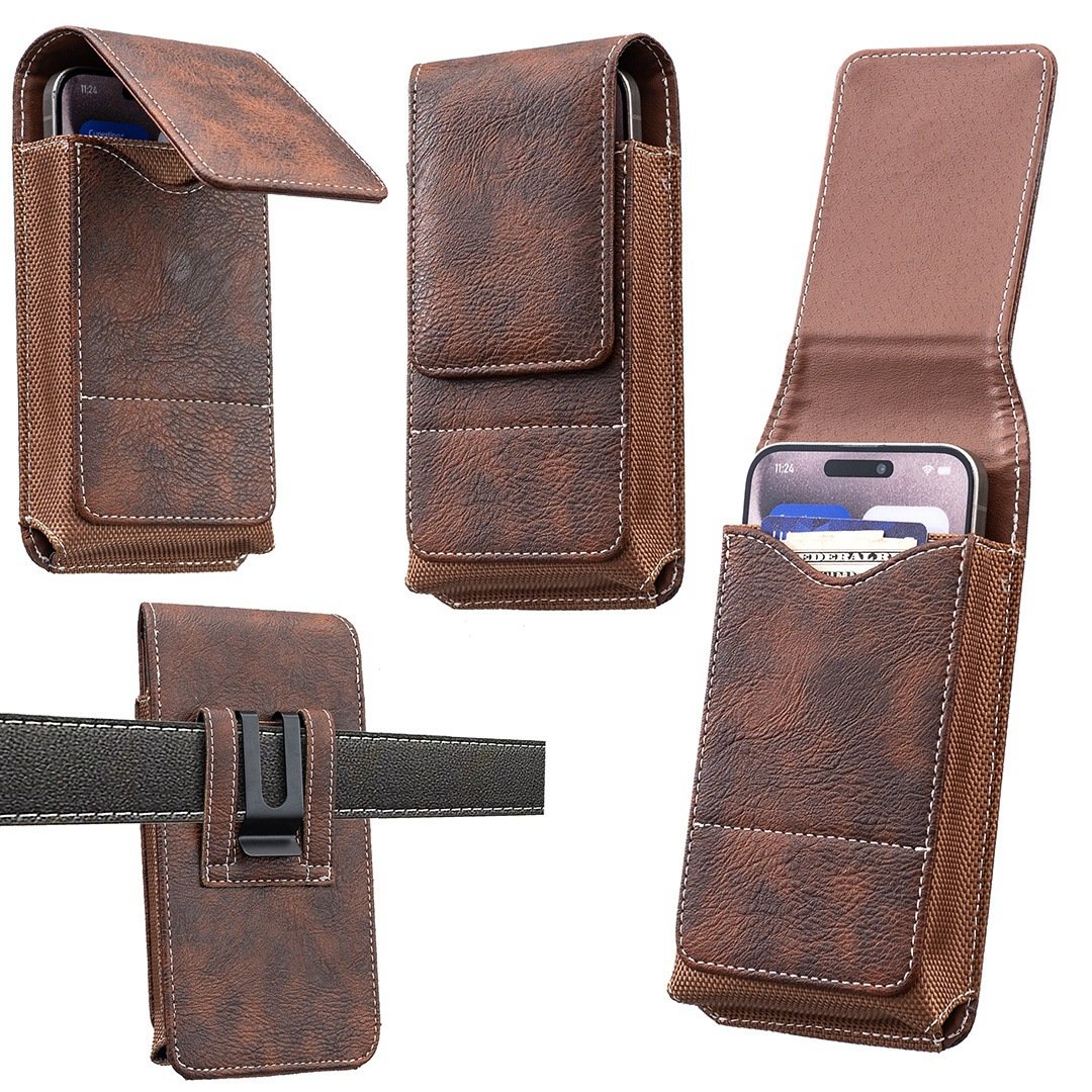 LuxeModa™ Étui de Ceinture en Cuir pour Smartphone