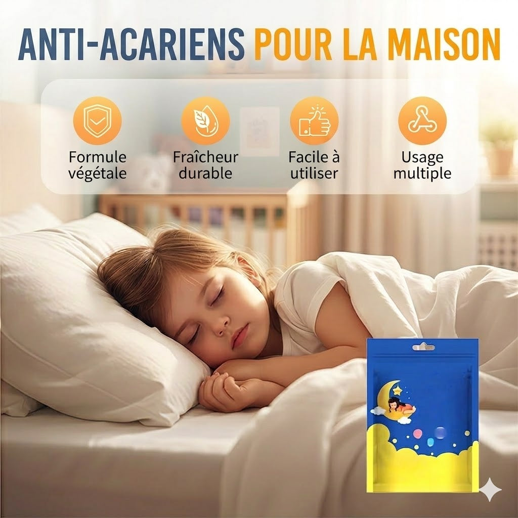 Technologie Japonaise : Anti-Acariens Naturel – Extraits de Plantes & Sans Produits Chimiques (OFFRE 1+1 OFFERT ! )