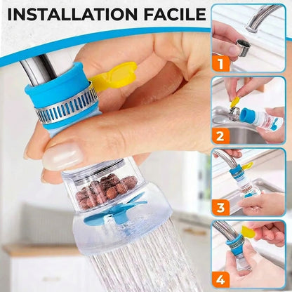 Extension de Robinet Haute Pression avec Hélice & Filtre – Économiseur d'Eau Universel
