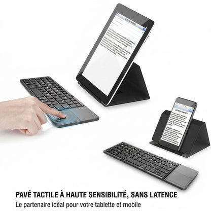 SilkEase™ Clavier Bluetooth Sans Fil Pliable | Mini Clavier Universel & Portable