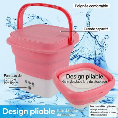 OmniLiving™ Mini Machine à Laver Portable & Design | Pour Sous-Vêtements & Chaussettes