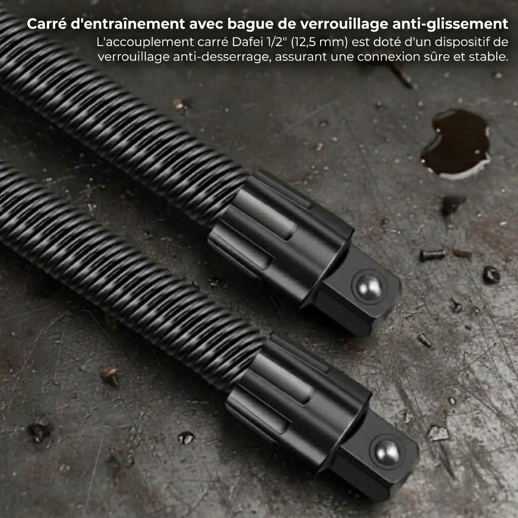 Rallonge d'embout flexible pour espaces restreints OmniLiving™ | Arbre pliable à 360° pour perceuse