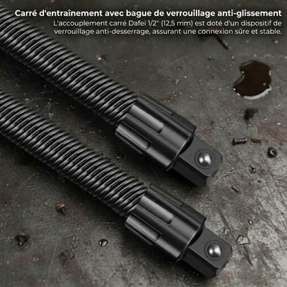 Rallonge d'embout flexible pour espaces restreints OmniLiving™ | Arbre pliable à 360° pour perceuse
