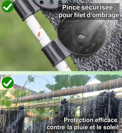 Clips de Fixation pour Toile d'Ombrage – Attaches Universelles Durables pour Extérieur