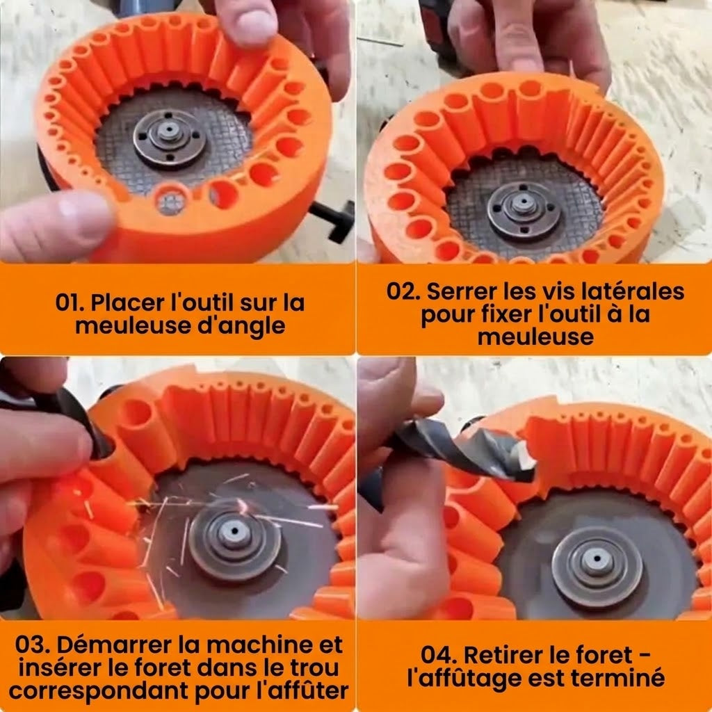 [1 ACHETÉ = 1 OFFERT] VaraLiving™ Affûteur de Forets Universel Précis