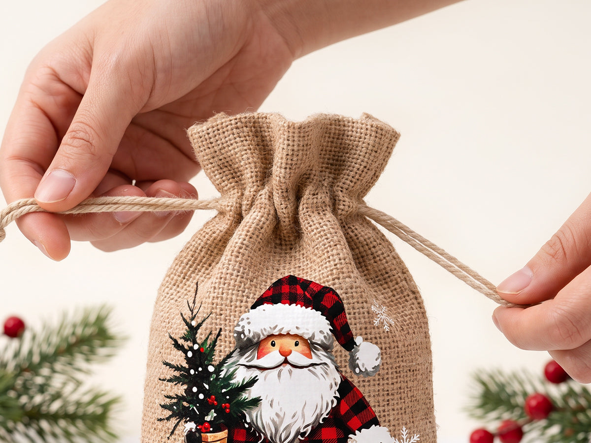 VaraLiving™ Sac Cadeau de Noël à Cordon Éco-Responsable
