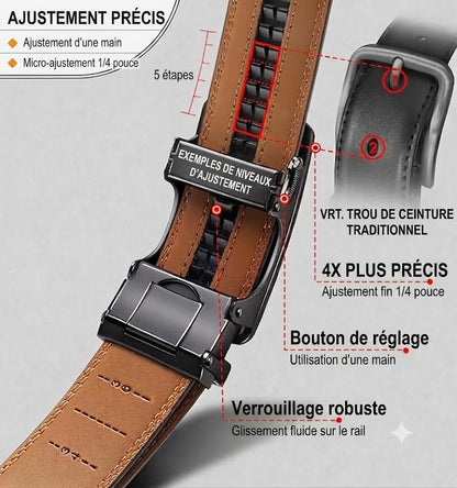 Ceinture en Cuir à Grelots – Boucle Ajustable