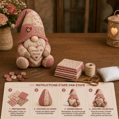 SilkEase™ Kit de Couture DIY Lutin de Noël | Création Facile pour Débutants & Enfants