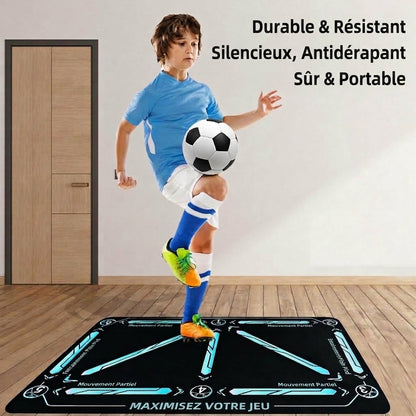 Tapis d'entraînement de football antidérapant NovaPulse™ (tapis d'agilité silencieux)