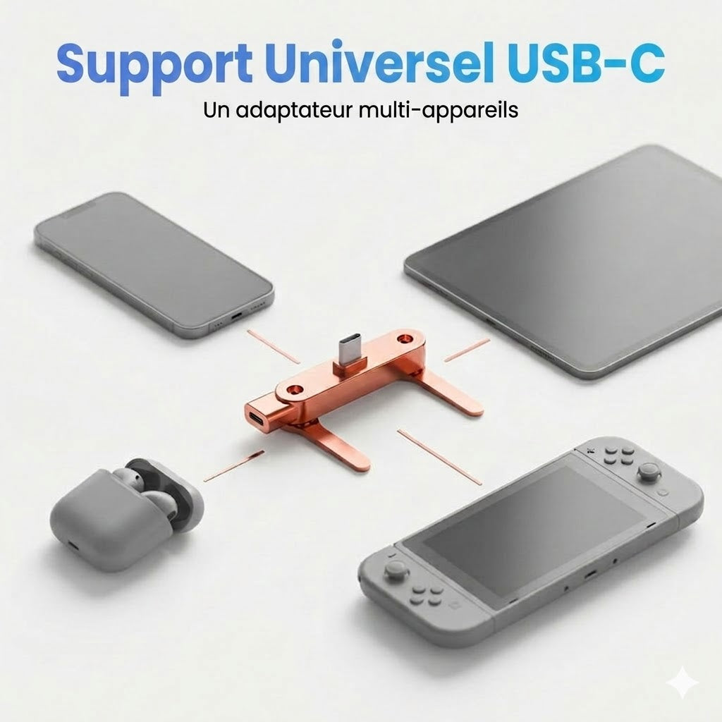 Chargeur Rapide avec Support Smartphone Rotatif 360°