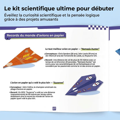 VaraLiving™ Kit DIY Avions en Papier (16 Pièces) | Avions en Origami Colorés Multi-Motifs pour Enfants