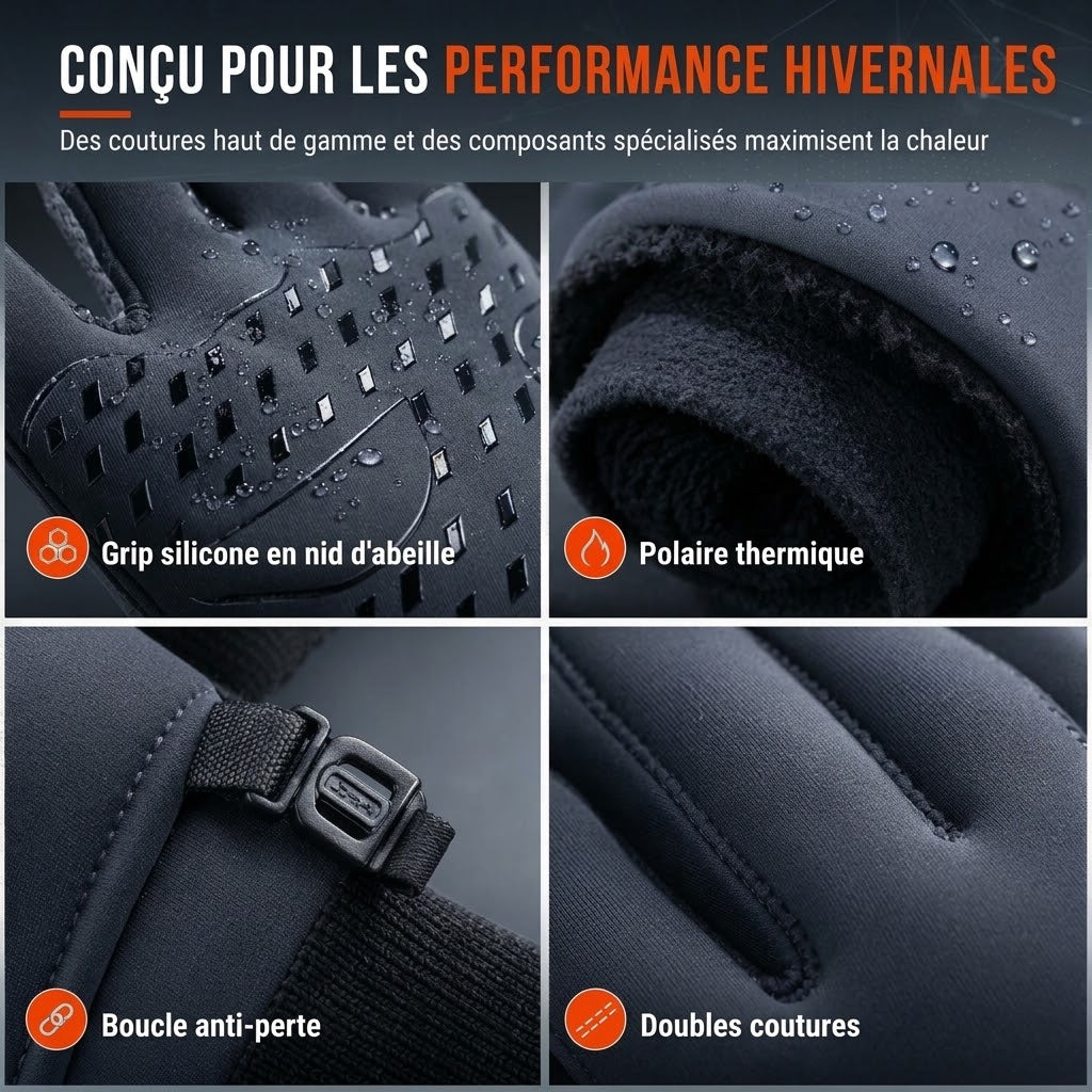 VaraLiving™ Gants d'Hiver Tactiles Imperméables (Vélo & Ski)