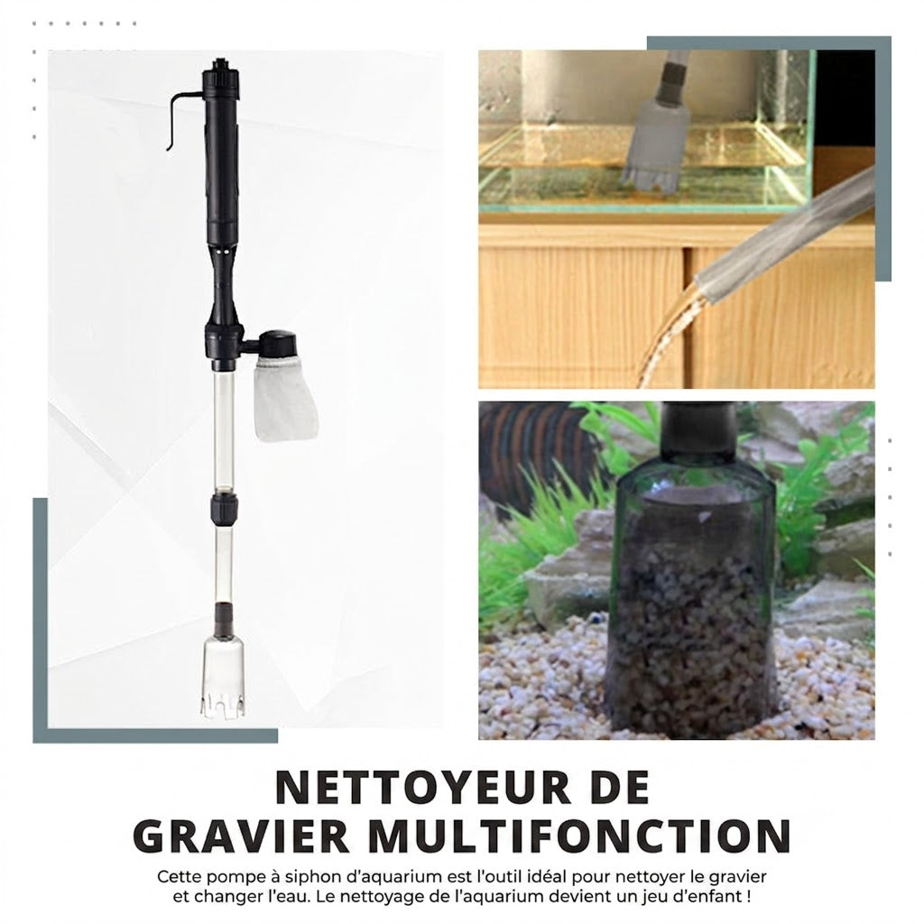 Nettoyeur de gravier électrique pour aquarium
