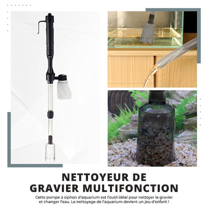 Nettoyeur de gravier électrique pour aquarium