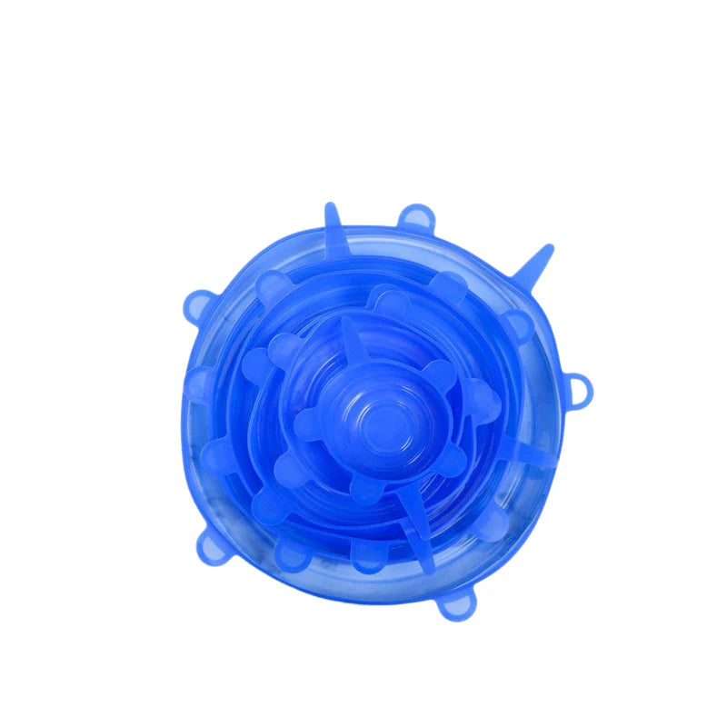 Couvercles en Silicone Réutilisables (Lot de 6) – Élastiques & Écologiques