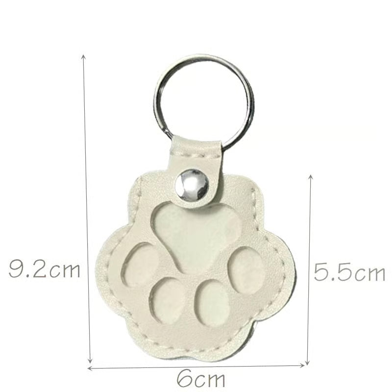 Porte-clés Souvenir Personnalisé en Cuir Véritable – "Toujours avec toi" (Chien & Chat) – [1 ACHETÉ = 1 OFFERT]