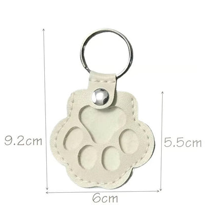 Porte-clés Souvenir Personnalisé en Cuir Véritable – "Toujours avec toi" (Chien & Chat) – [1 ACHETÉ = 1 OFFERT]