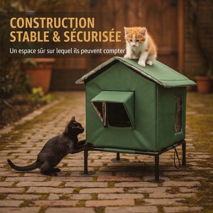 Maison surélevée pour chat d'extérieur OmniLiving™