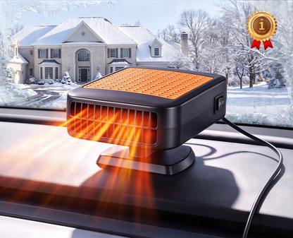 VaraTech™ Chauffage & Désembueur de Voiture Puissant 12V | Dégivreur Rapide pour Pare-Brise