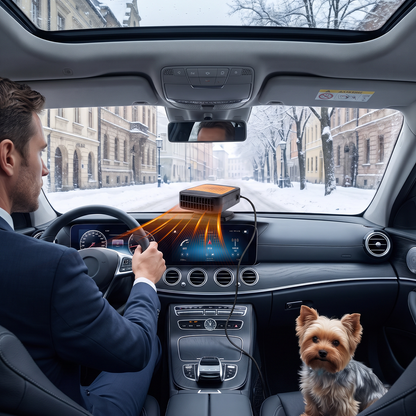 VaraTech™ Chauffage & Désembueur de Voiture Puissant 12V | Dégivreur Rapide pour Pare-Brise