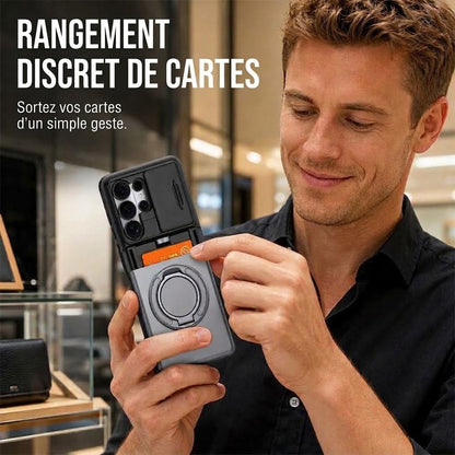 Coque antichoc pour Samsung avec porte-cartes caché FISHING™ | Protection 2-en-1
