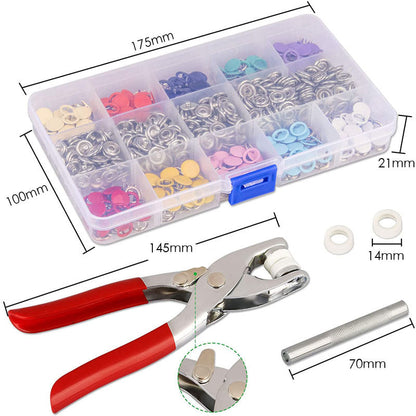 Kit d'Outils d'Assemblage Sans Marteau – Coffret de Boucles & Fermoirs Métalliques Durables