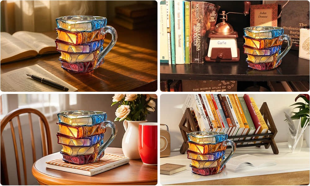 Mug livre en céramique peint à la main OmniLiving™