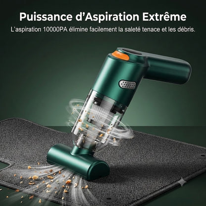Aspirateur de Voiture Sans Fil Puissant – Compact & Haute Puissance d'Aspiration