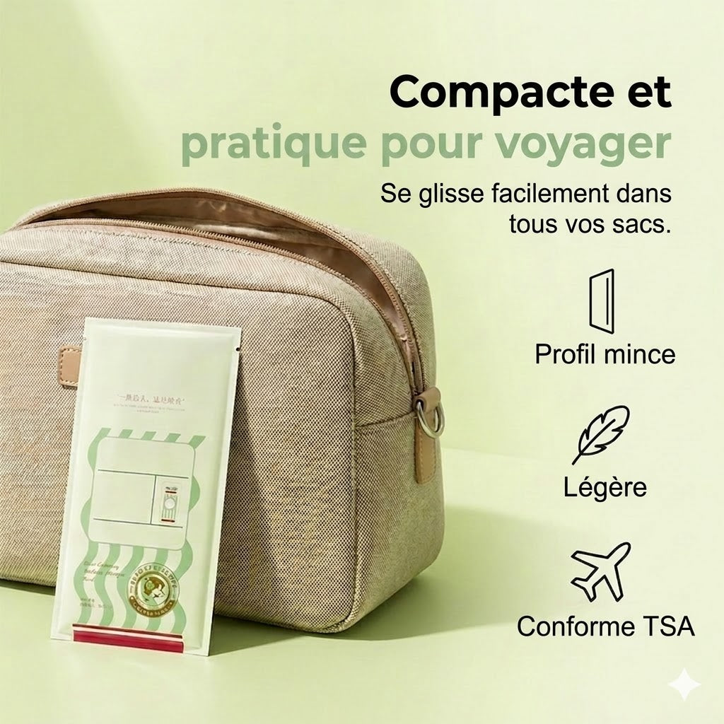 Gant de Shampoing Sans Rinçage – L'Essentiel de Voyage