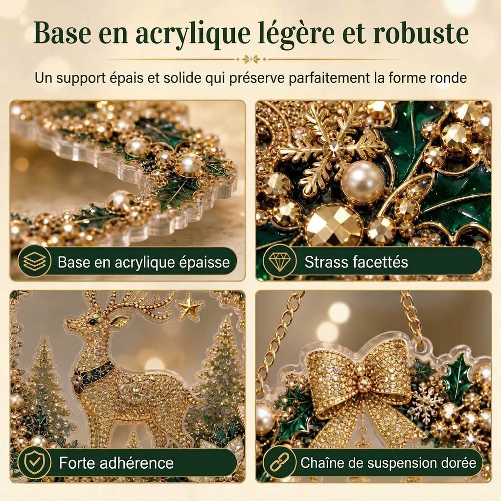VaraLiving™ Kit Peinture Diamant de Noël DIY (Strass & Outils)