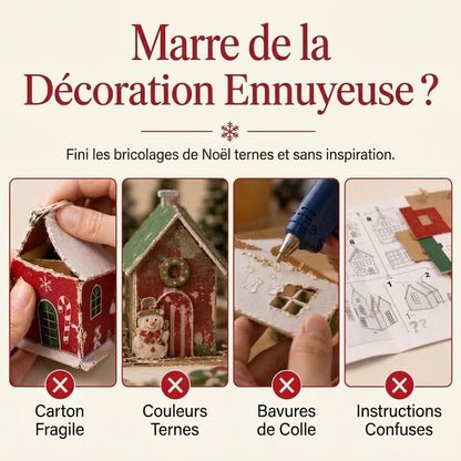 Peinture de perles 3D DIY pour Noël OmniLiving™ | Art diamant étincelant et décoration de Noël