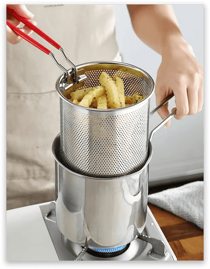 Friteuse multifonctionnelle en acier inoxydable OmniLiving™ (ensemble de 3 pièces)
