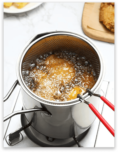Friteuse multifonctionnelle en acier inoxydable OmniLiving™ (ensemble de 3 pièces)
