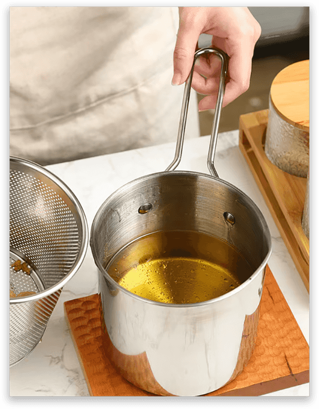 Friteuse multifonctionnelle en acier inoxydable OmniLiving™ (ensemble de 3 pièces)