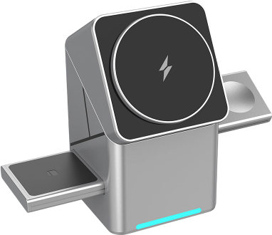 Support de charge sans fil magnétique 3-en-1 NovaPulse™ (charge rapide)
