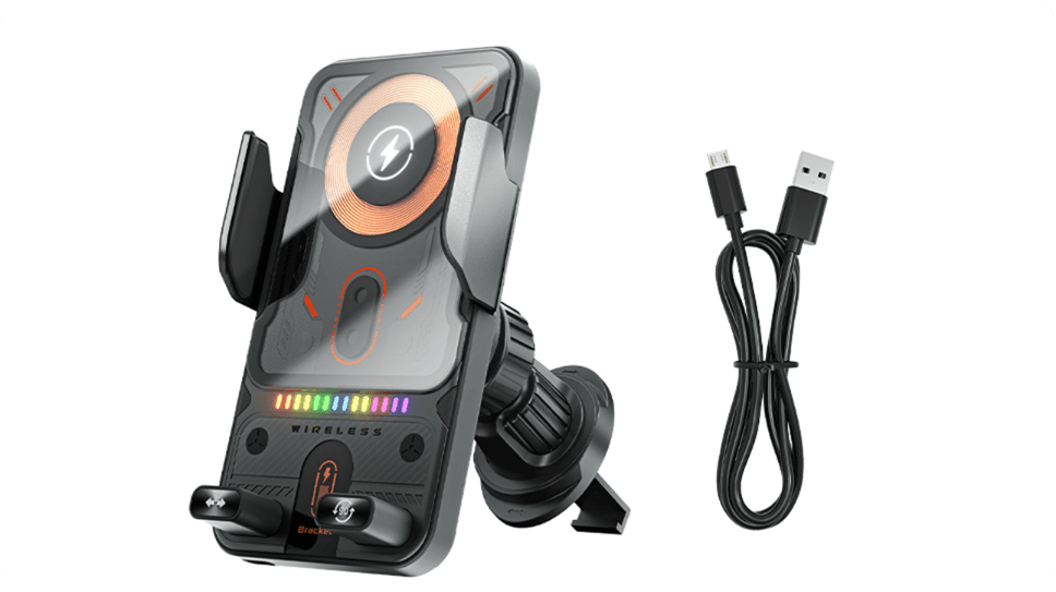 Chargeur de voiture sans fil et support de téléphone NovaPulse™ (charge rapide 15 W / support à capteur)