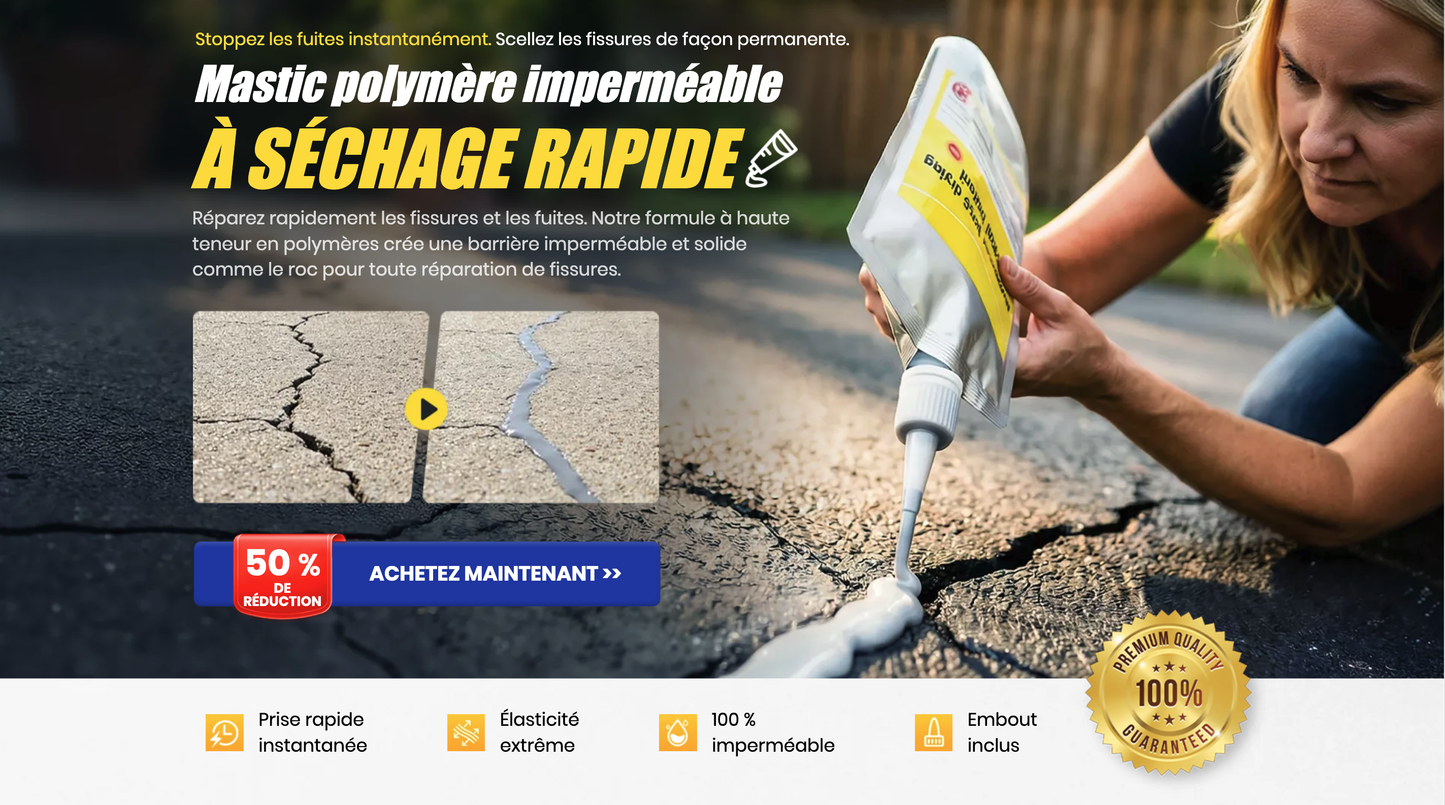 Mastic Polymère Étanche – Séchage Ultra-Rapide