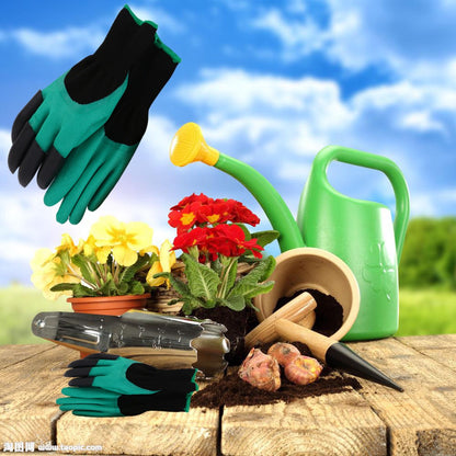Gants de Jardinage avec Griffes – Creusez & Plantez sans Outils | 1 ACHETÉ = 1 OFFERT