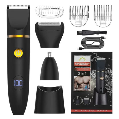 Tondeuse Corps Électrique 3-en-1 – Rasage Doux & Efficace