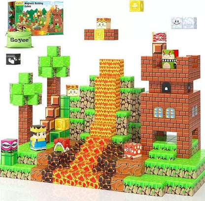 Blocs de construction magnétiques PixelBuild™ - Jouet créatif et éducatif pour enfants