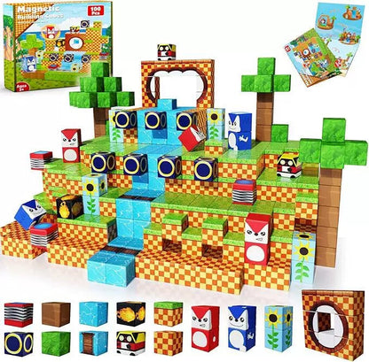 Blocs de construction magnétiques PixelBuild™ - Jouet créatif et éducatif pour enfants