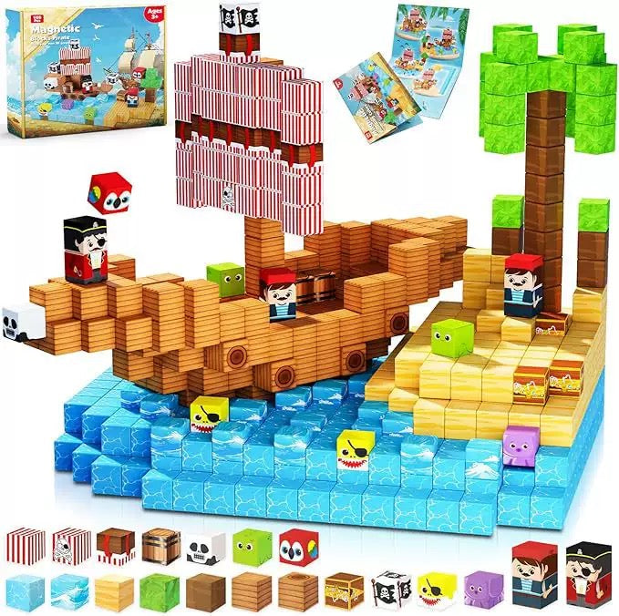 Blocs de construction magnétiques PixelBuild™ - Jouet créatif et éducatif pour enfants